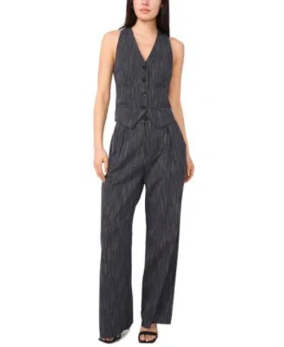 1.STATE WOMENS SLEEVELESS STRIPED VEST WIDE LEG PANTS