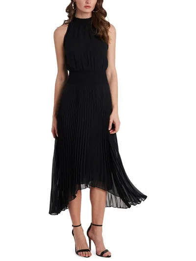 1.state Womens Smocked Long Maxi Dress In Black