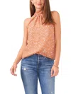 1.state Womens Tie Neck Floral Halter Top In Multi