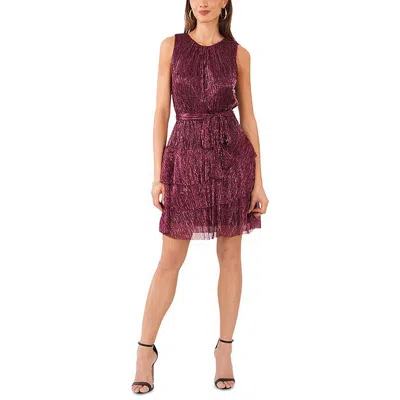 1.state Womens Tiered Metallic Cocktail And Party Dress In Multi