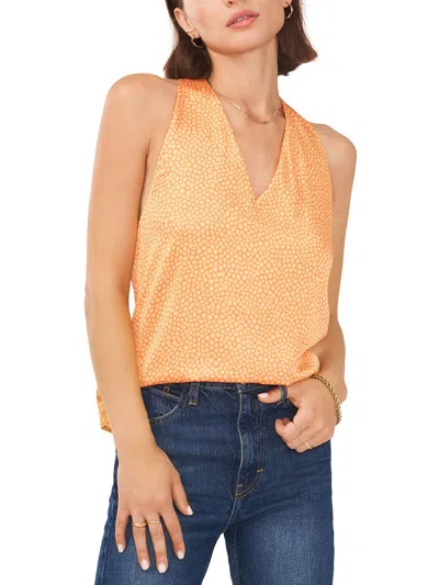 1.state Womens V-neck Halter Halter Top In Multi