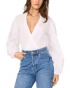 1.state Wrap Bodysuit In Ultra White