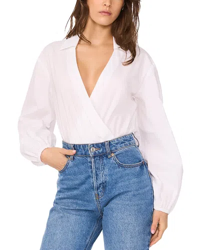 1.state Wrap Bodysuit In Ultra White