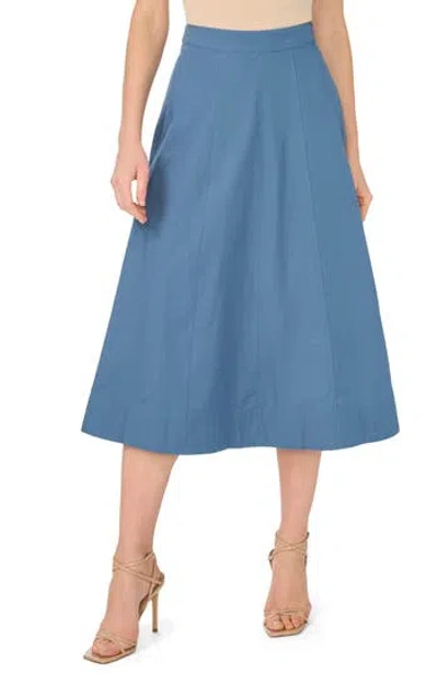 1.state Yoke Seam Midi Skirt In Harbor Waves