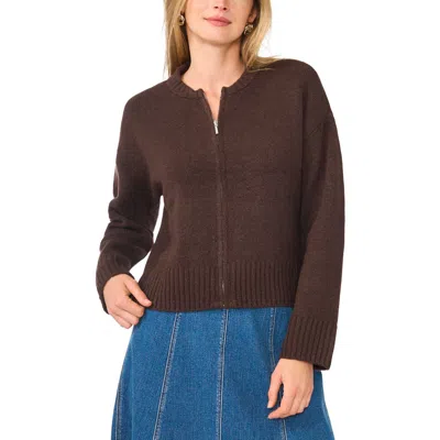 1.state Zip Knit Sweater In Call Me Chocolate