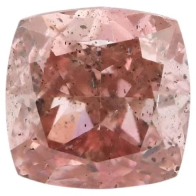 Pre-owned 1stdibs 0.49ct Cushion Fancy Brownish Pink Diamond Argyle Mine Australia Gia