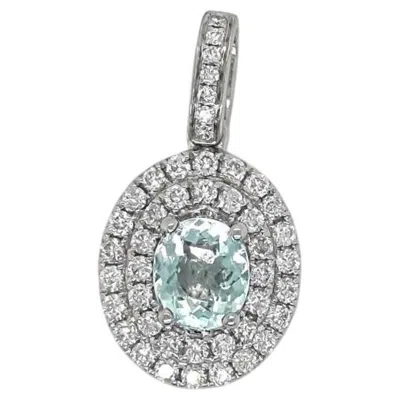 Pre-owned 1stdibs 0.78ct Vivid Neon Blue-green (copper-bearing) Natural Paraiba Tourmaline In Multi