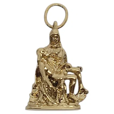 Pre-owned 1stdibs 12k Yellow Gold "the Pieta" Charm #24175