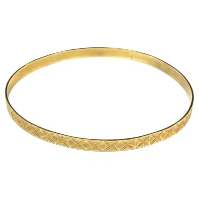 Pre-owned 1stdibs 14k Gold Bangle Bracelet Vintage In Multi