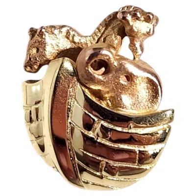 Pre-owned 1stdibs 14k Yellow And Rose Gold Noah's Arc Pendant #25557