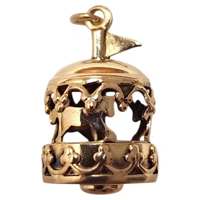 Pre-owned 1stdibs 14k Yellow Gold Articulating Carousel Charm #25629