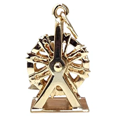 Pre-owned 1stdibs 14k Yellow Gold Articulating Ferris Wheel Charm #25621
