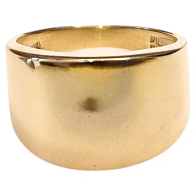 Pre-owned 1stdibs 14k Yellow Gold Cigar Band Ring #25507