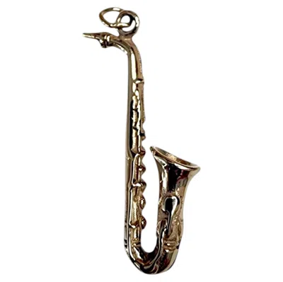Pre-owned 1stdibs 14k Yellow Gold Saxophone Charm #25544