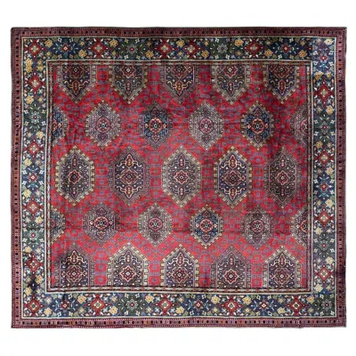 Pre-owned 1stdibs 14x18 Antique English Donegal Rug Fine Arts & Crafts 422cm X 554cm Circa 1910 In Brown