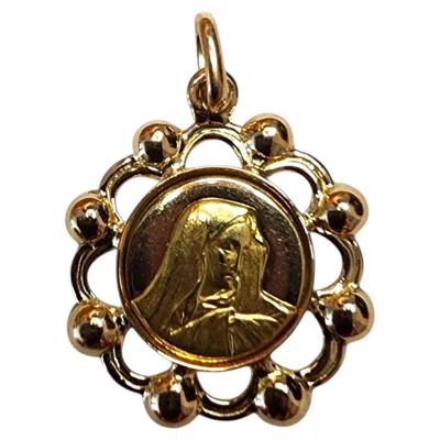 Pre-owned 1stdibs 18k Yellow Gold Blessed Mother Pendant #25513