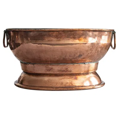 Pre-owned 1stdibs 18th Century French Copper Wine Cooler/jardiniere In Brown