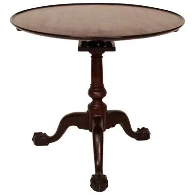 Pre-owned 1stdibs 18th Century Philadelphia Mahogany Chippendale Tea Table In Brown