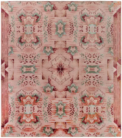 Pre-owned 1stdibs 1940s Chinese Art Deco Rug Doris Leslie Blau In Brown