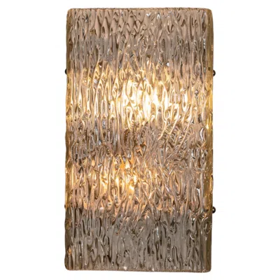 Pre-owned 1stdibs 1960s Clear Glass On White Enamel Wall Sconce By Av Mazzega