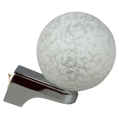 Pre-owned 1stdibs 1960s/70s Wall Lamp, Globe Lamp, Metal, Chrome & Glass, Space Age Design In Transparent