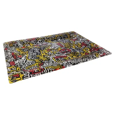 Pre-owned 1stdibs 1990s Pop Art Keith Haring Serving Tray By Café Des Arts. In Black