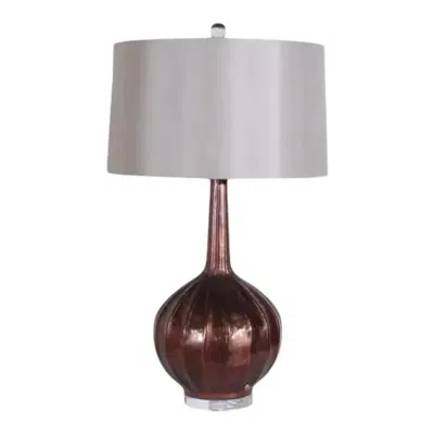 Pre-owned 1stdibs 1990s Vintage Copper Gourd Table Lamp – Acrylic Base & Shade In Transparent
