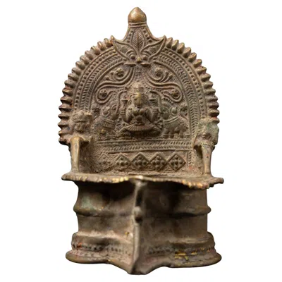 Pre-owned 1stdibs 19th Century Antique Indian Oil Lamp From India In Brown