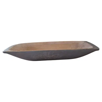 Pre-owned 1stdibs 19th Century Antique Rustic Swedish Tray Bowl With Original Paint In Brown