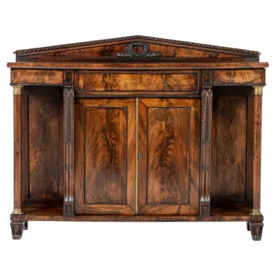 Pre-owned 1stdibs 19th Century English Regency Mahogany Side Cabinet In Brown