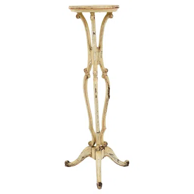 Pre-owned 1stdibs 19th Century French Wood Pedestal With Rustic Charm And Elegant Design In Brown