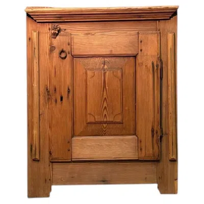 Pre-owned 1stdibs 19th-century Fir Wood Single-door Cabinet From Aosta Valley In Brown