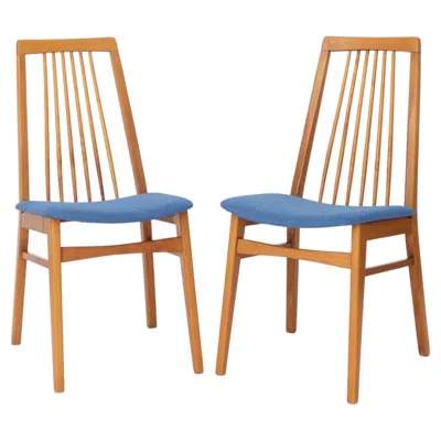 Pre-owned 1stdibs 2 Of 6 Vintage Dining Chairs, 1960s German Design, Mid Century Modern Beech In Brown