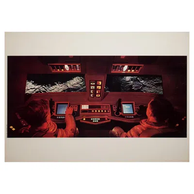 Pre-owned 1stdibs 2001 A Space Odyssey 1968 Italian Jumbo Film Still Poster Cockpit Style In Black