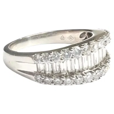 Pre-owned 1stdibs 20th Century Contemporary Style Ring With Diamonds 0.48 Ct In 18k Gold In Multi