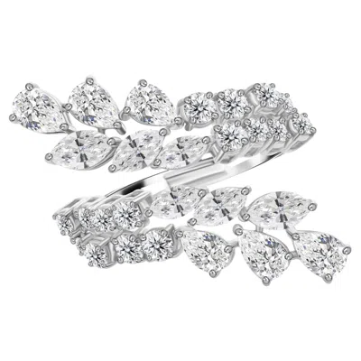 Pre-owned 1stdibs 2.60 Carat Si Clarity Hi Color Marquise Diamond Cocktail Ring 18k White Gold