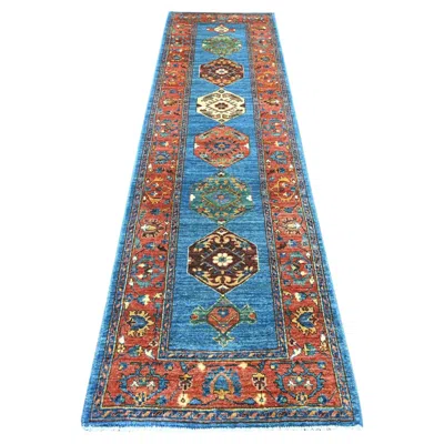 Pre-owned 1stdibs 2'9"x10'2" Blue Aryana Collection Bakshaish Design Hand Knotted Wool Runner Rug