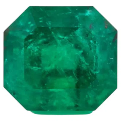 Pre-owned 1stdibs 3.66ct Natural Earth Zambian Emerald Gemstone Top Green Color Emerald Cut
