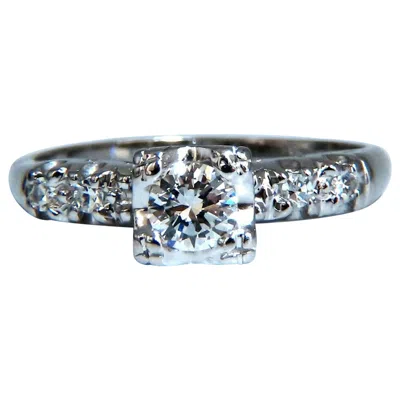 Pre-owned 1stdibs .46ct Natural Round Cut Diamond Ring Vintage 14kt* In Multi