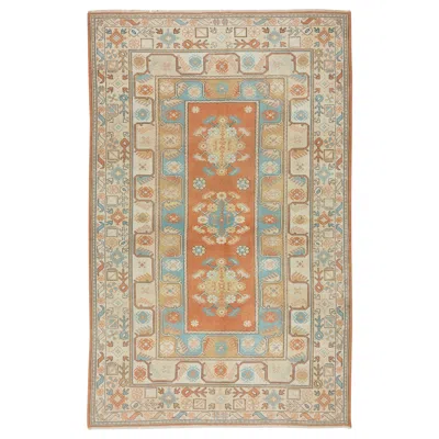 Pre-owned 1stdibs 6.5x10 Ft Vintage Handmade Area Rug From Milas / Turkey. 100% Wool In Sand
