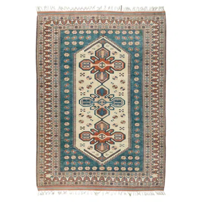 Pre-owned 1stdibs 7x9.3 Ft Vintage Hand-knotted Area Rug With Geometric Medallion Design. All Wool In Brown