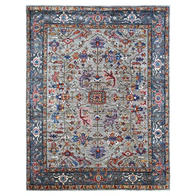 Pre-owned 1stdibs 8'1"x10'3" Gray Heriz All Over Design Aryana Grade Hand Knotted Soft Wool Rug