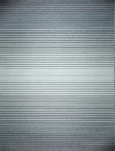 Pre-owned 1stdibs 8x10 Timeless Comfortable Gray Kilim Geometric Modern Flatweave Wool Carpet Rug