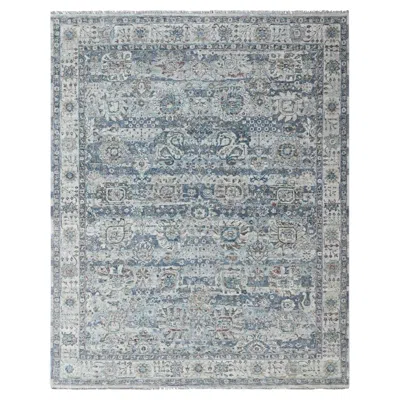 Pre-owned 1stdibs 8'x10'1" Gray Broken And Erased Persian Design Distressed Hand Knotted Wool Rug