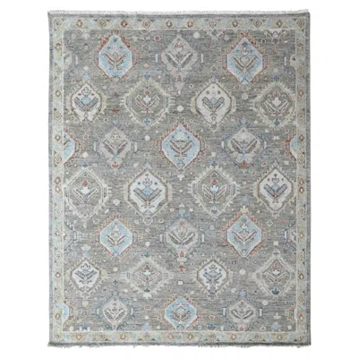 Pre-owned 1stdibs 8'x9'9" Green Supple Collection Oushak All Over Design Wool Hand Knotted Rug