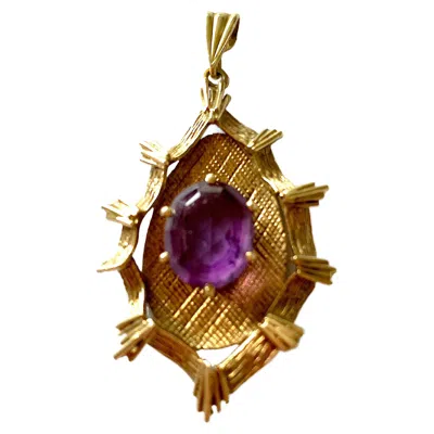 Pre-owned 1stdibs 9ct 375 Brutalist Design Pendant 1972 In Multi