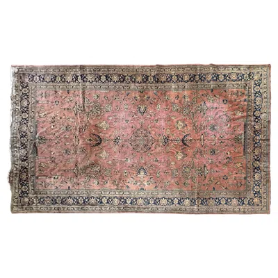 Pre-owned 1stdibs 9x16 Antique Agra Rug Signed Inscriptions 264cm X 478cm C.1890 In Brown