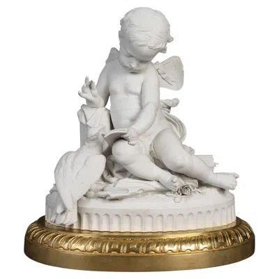 Pre-owned 1stdibs A Large Biscuit Sculpture, Gilded Bronze Frame, Napoleon Iii Era, 19th Century. In Gold
