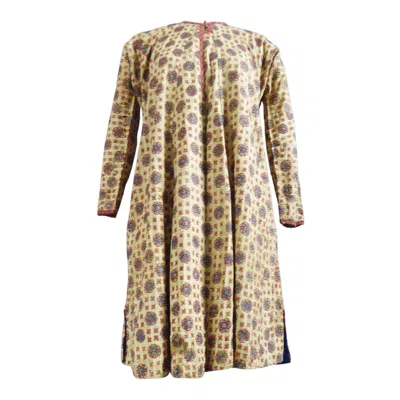 Pre-owned 1stdibs A Rare Ottoman Banyan In Embroidered Silk - Early 19th Century In Sand