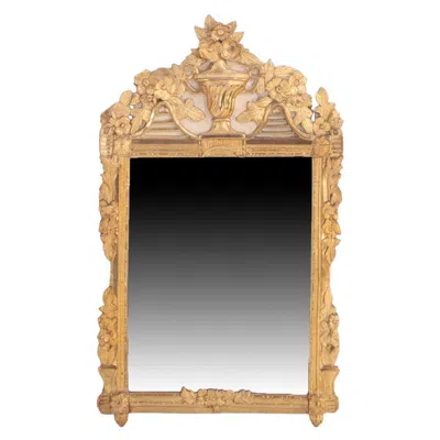 Pre-owned 1stdibs A Wonderful French Louis Xv Giltwood Mirror, C 1800. In Brown